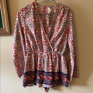 Long sleeve romper